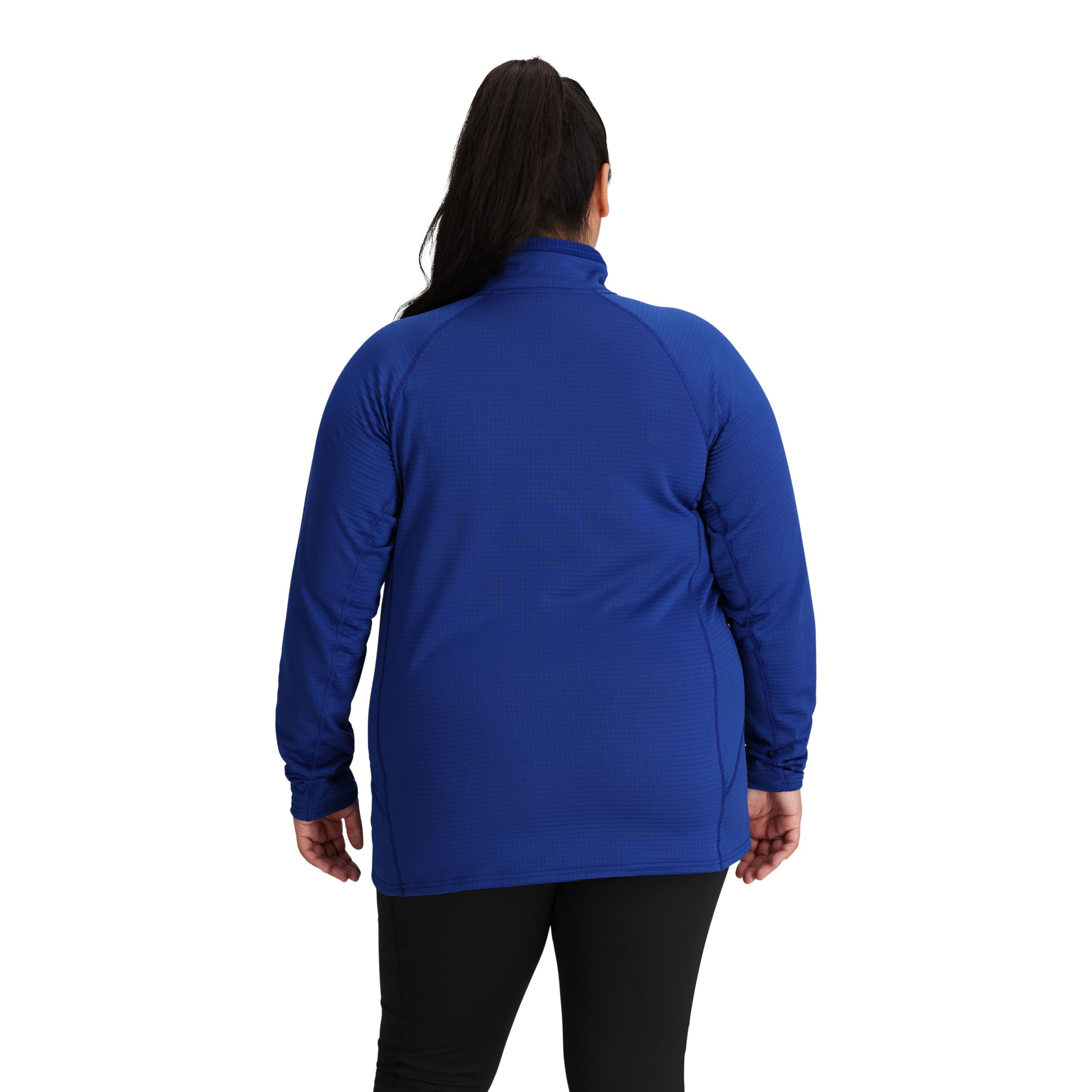 Outdoor Research Women's Plus Size Vigor Grid 1/2 Zip Fleece Top