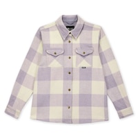 Hooke Women's Canadian Shirt - Lavender Grey/Cream Front_Flat