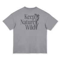 Hooke Women's Nature Wild Oversized Tee - Lavender Grey Front_Flat