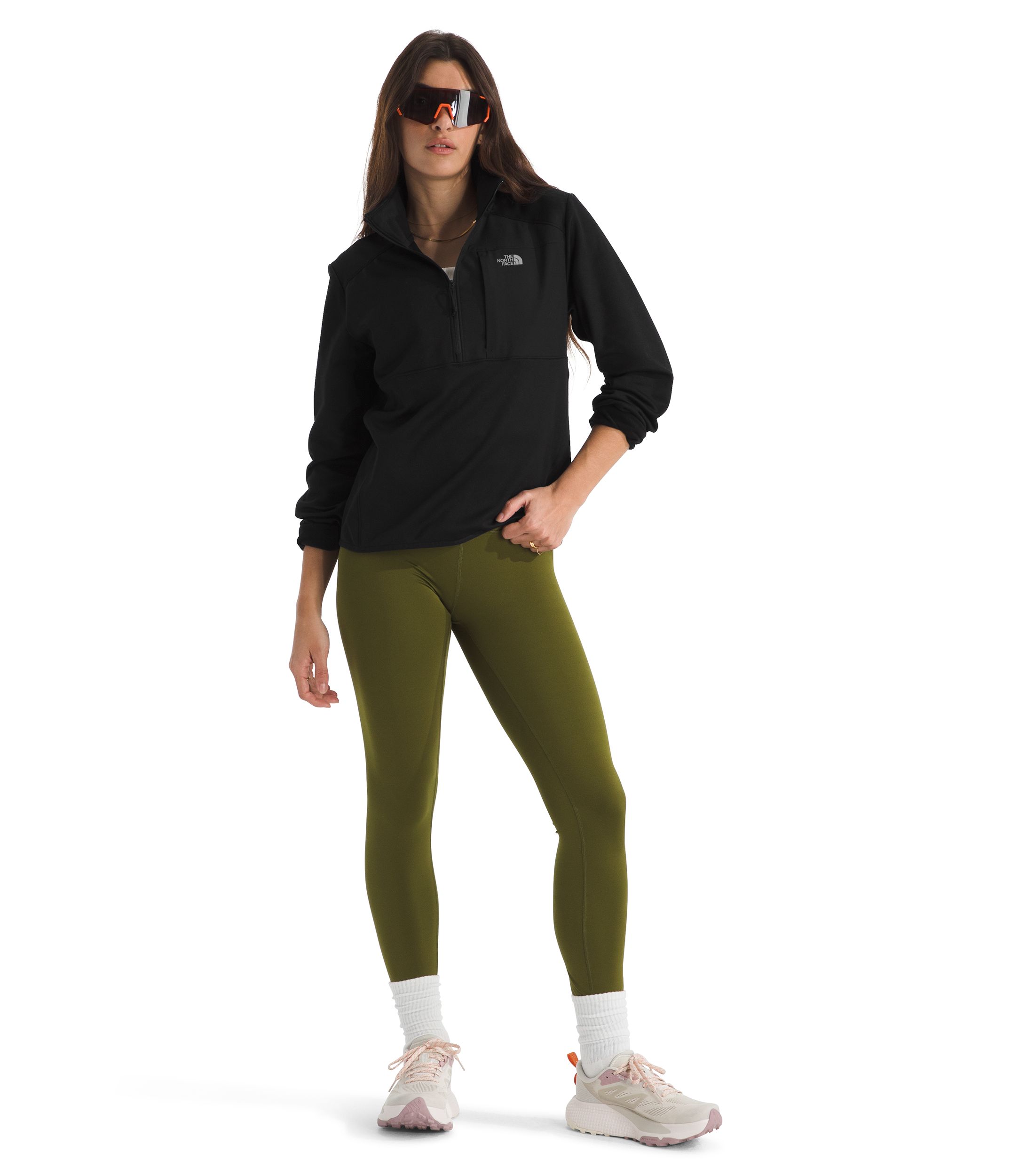 The North Face Women's Performance 1/4 Zip Long Sleeve Fleece Top