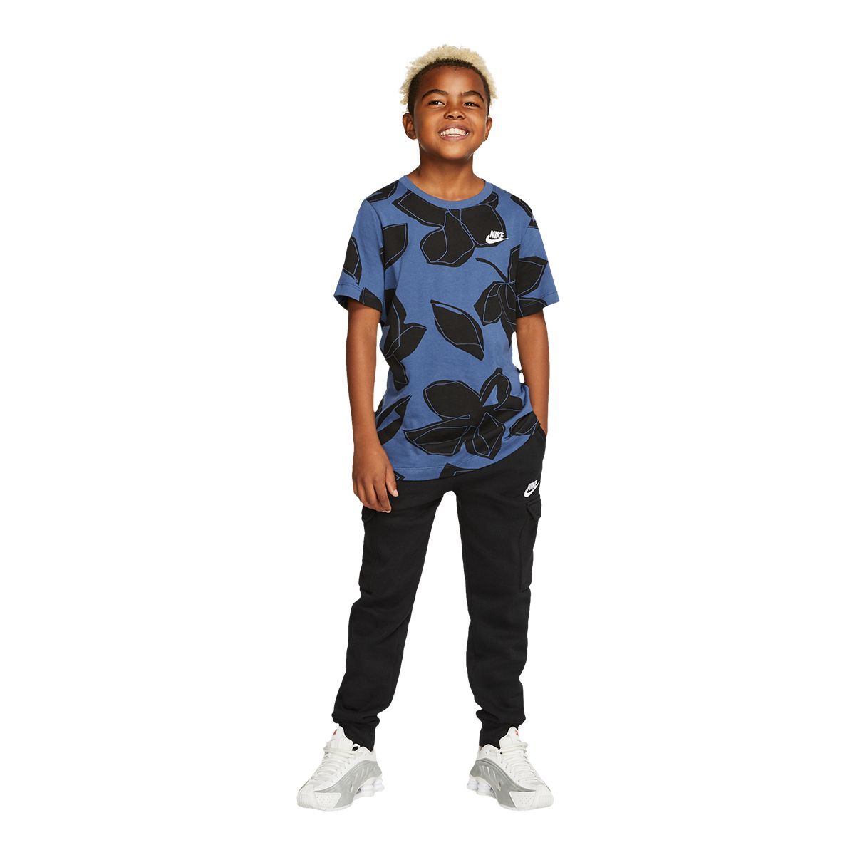  Nike Boy's Club Fleece Cargo Pants (Toddler/Little Kids) Black  4 Little Kid : Clothing, Shoes & Jewelry