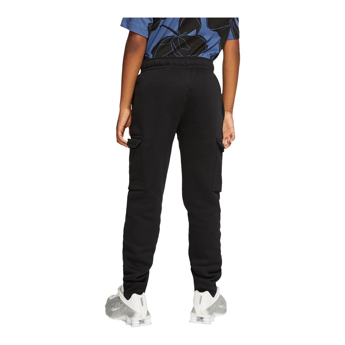 Nike Boys' Sportswear Boys’ Club Cargo Sweatpants, Kids', Fleece, Tapered, Athletic