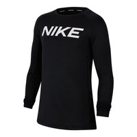 Nike Pro Boys' Fitted Long Sleeve Shirt, Kids Front_Angled_Left