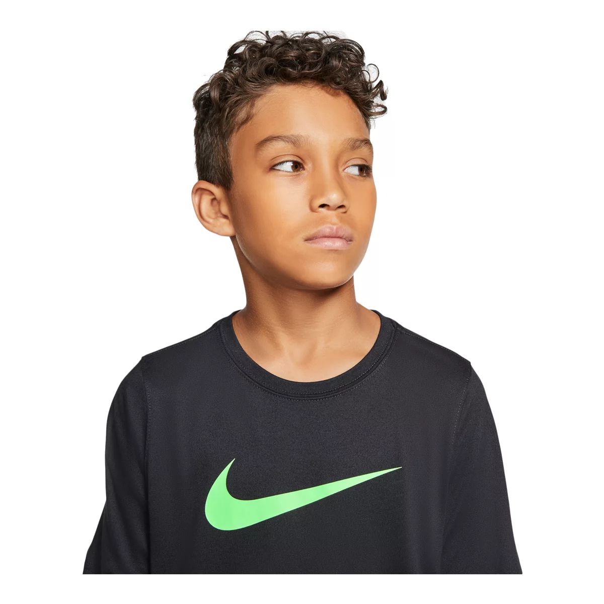 Nike Boys' Dri-FIT Legend T Shirt, Kids, Crewneck, Quick Dry, Graphic