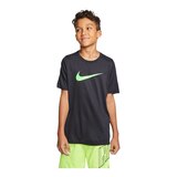 Nike Boys' Dri-FIT Legend T Shirt, Kids, Crewneck, Quick Dry, Graphic Front_Flat
