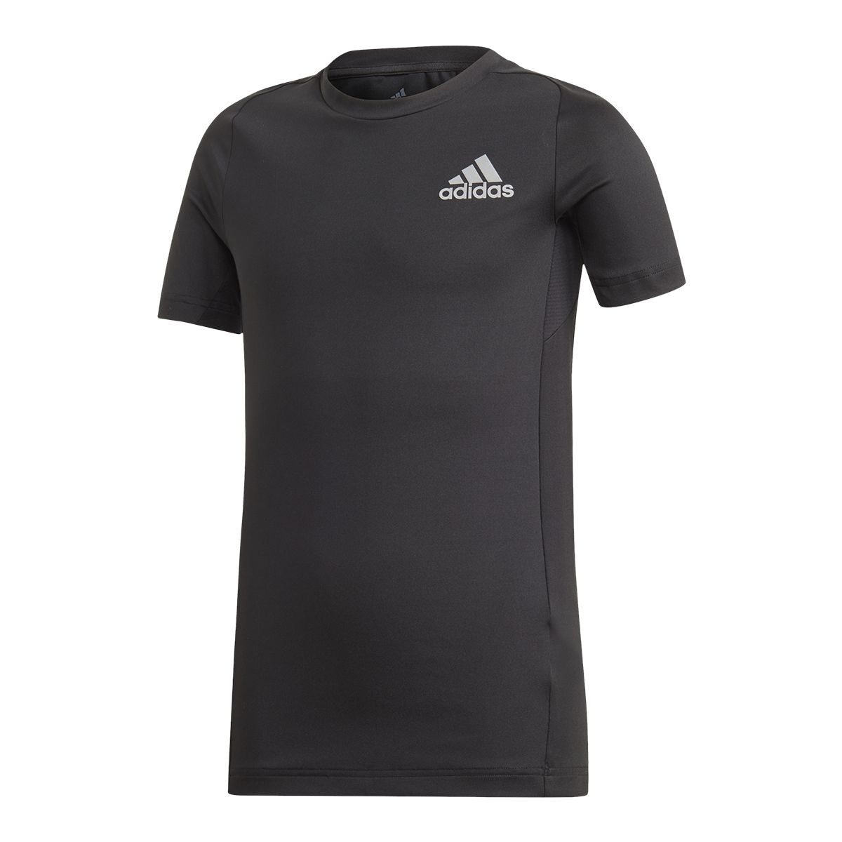 adidas Boys' Alphaskin Sport T Shirt, Kids, Crewneck, Athletic
