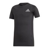 adidas Boys' Alphaskin Sport T Shirt, Kids, Crewneck, Athletic Front_Angled_Left
