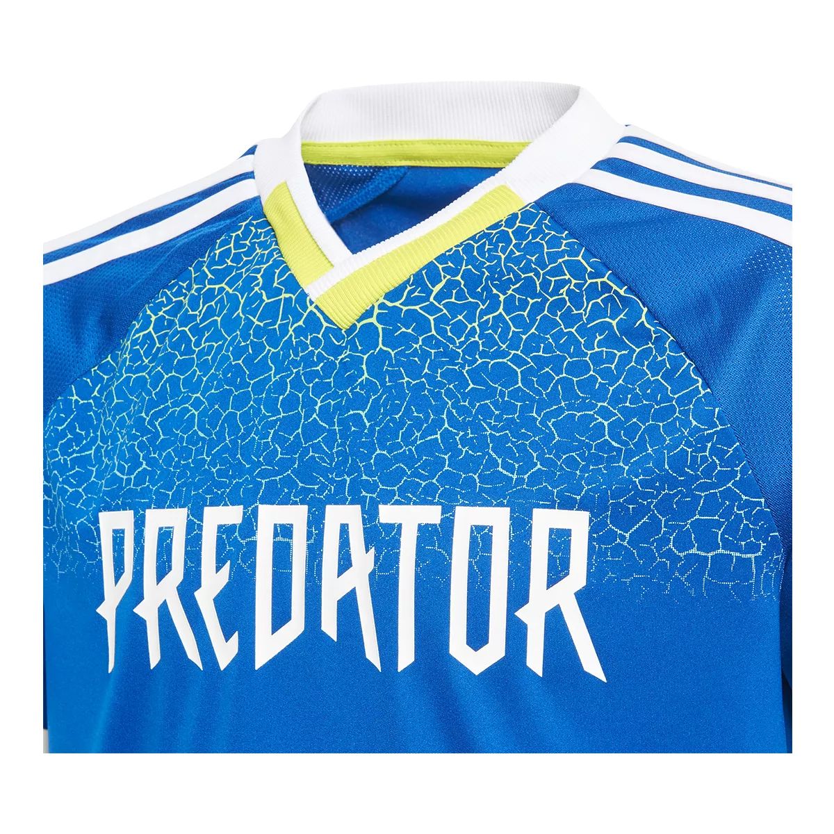 adidas Boys' Aeroready Predator Football Jersey, Kids, V Neck, Mesh, Athletic, Graphic