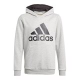 adidas Boys' Brand Love Hoodie, Kids', Pullover, French Terry, Kangaroo Pocket Front_Flat