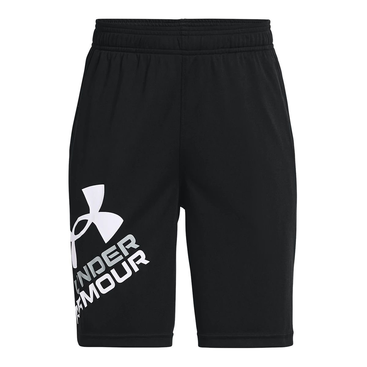 Under Armour Boys' Prototype 2.0 Logo Shorts  Kids' Athletic Elastic Waistband Pockets