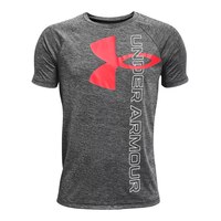 Under Armour Boys' Split Logo Hybrid Short Sleeve T-Shirt Front_Flat