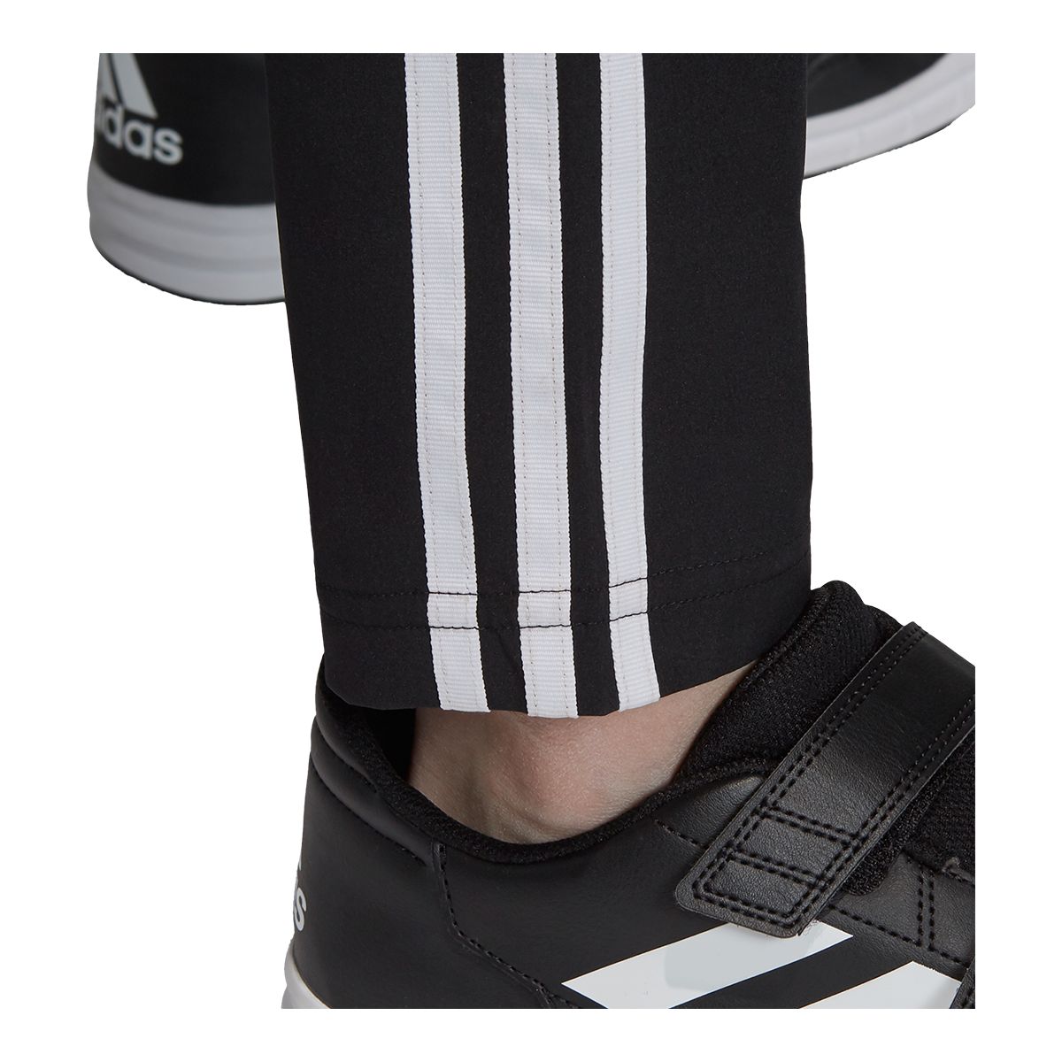 adidas Boys' Woven Tapered Track Pants, Kids', Polyester, Athletic, Sports