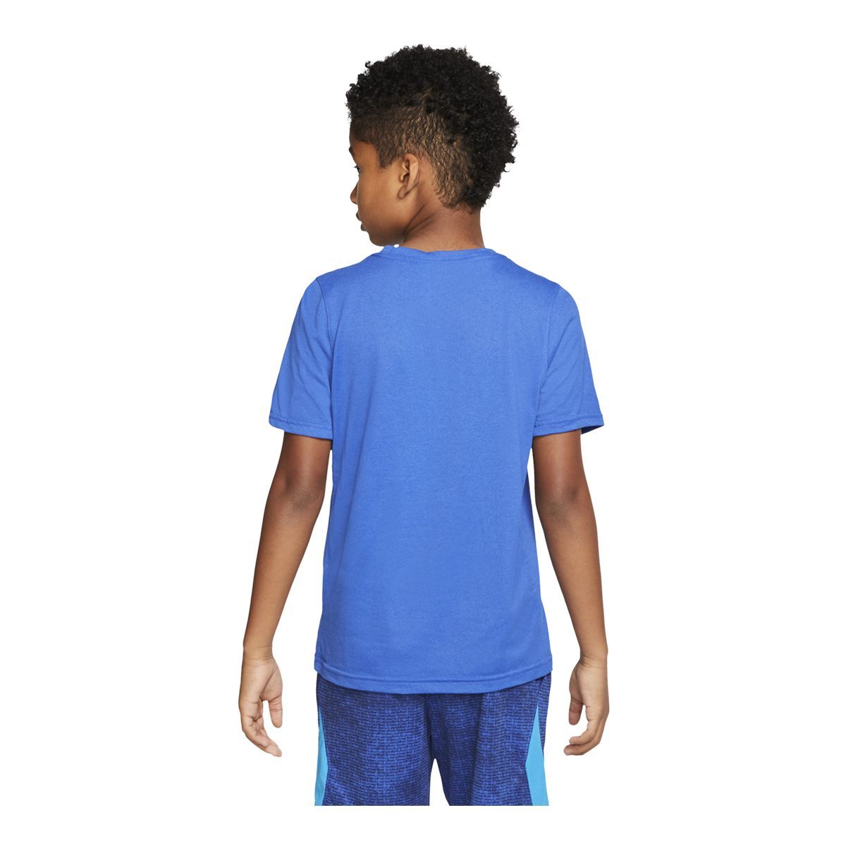Nike Boys' Dri-FIT Legend Swoosh T Shirt, Kids, Crewneck, Quick Dry, Graphic