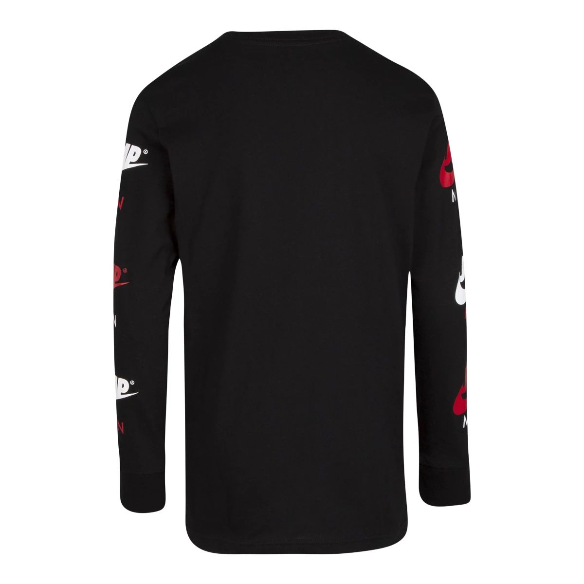 Jordan Boys' Jumpman Graphic Long Sleeve Shirt, Kids', Crewneck, Cotton, Graphic