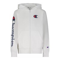Champion Boys' Classic Script Sleeve Full Zip Hoodie Front_Flat
