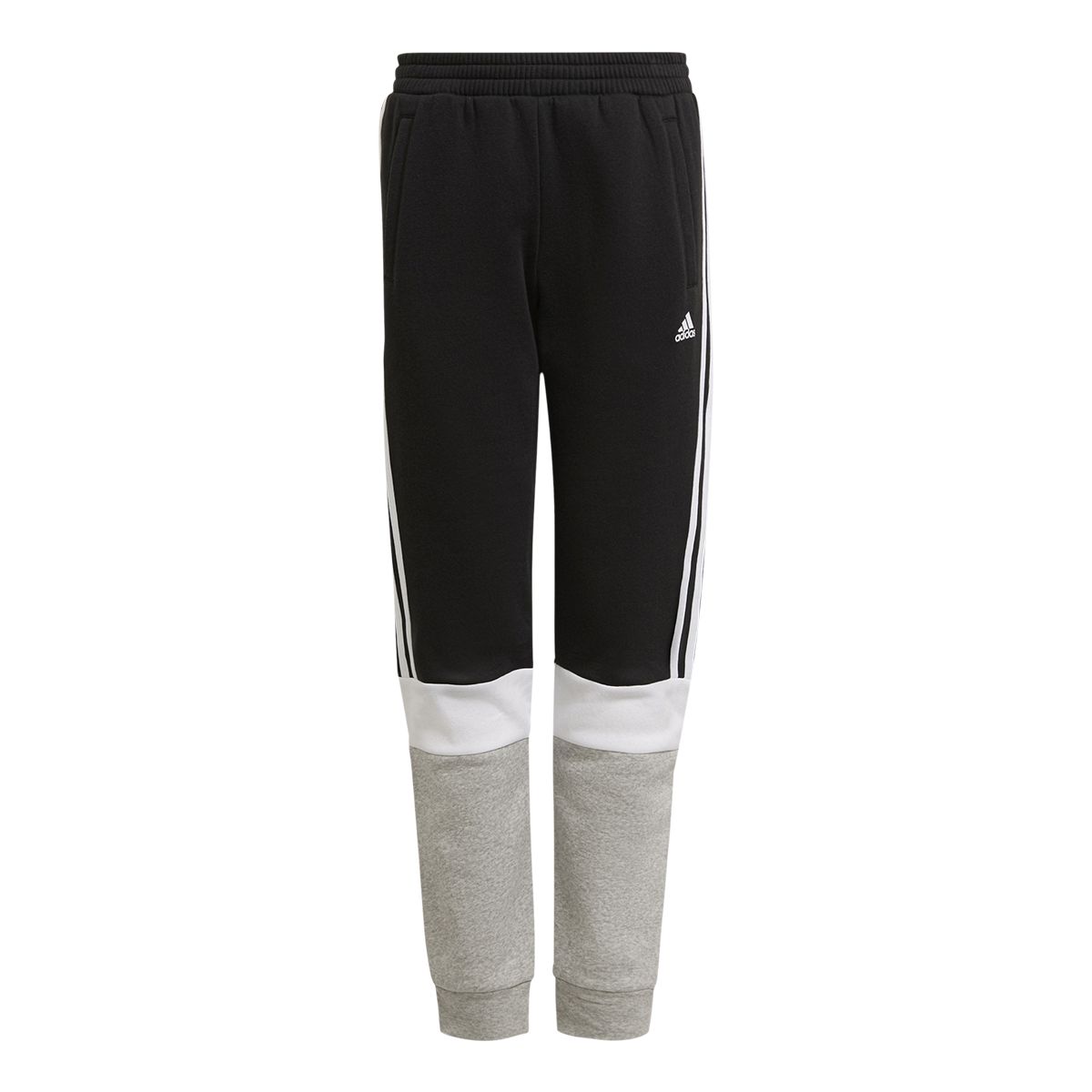 adidas Boys' Colorblock Fleece Sweatpants, Kids', Jogger, Fleece, Athletic, Sports