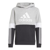 adidas Boys' Colorblock Badge of Sport Hoodie, Kids', Pullover, Fleece, Kangaroo Pocket Front_Flat