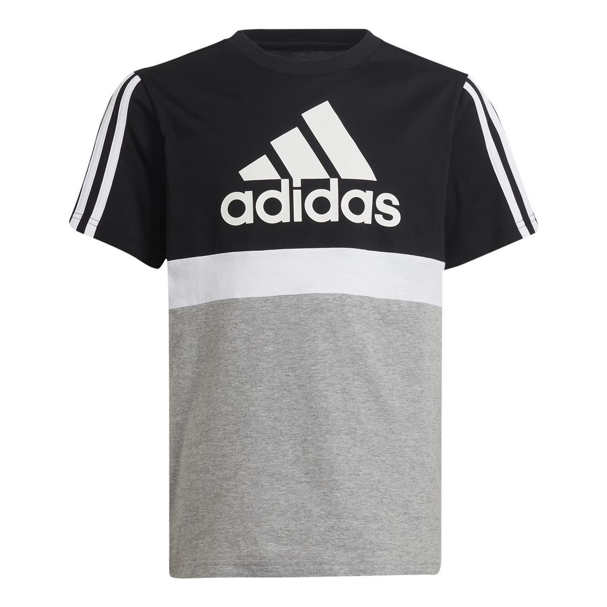 adidas Boys' Colorblock T Shirt, Kids', Crewneck, Graphic
