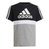 adidas Boys' Colorblock T Shirt, Kids', Crewneck, Graphic Front_Flat