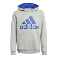 adidas Boys' Badge of Sport Basics Hoodie, Kids', Pullover, Kangaroo Pocket Front_Flat