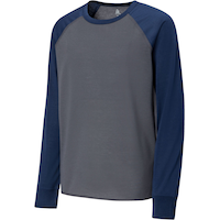 Ripzone Boys' Loungewear Frontenac Ragan Long Sleeve Shirt, Kids, Crewneck Front_Angled_Left