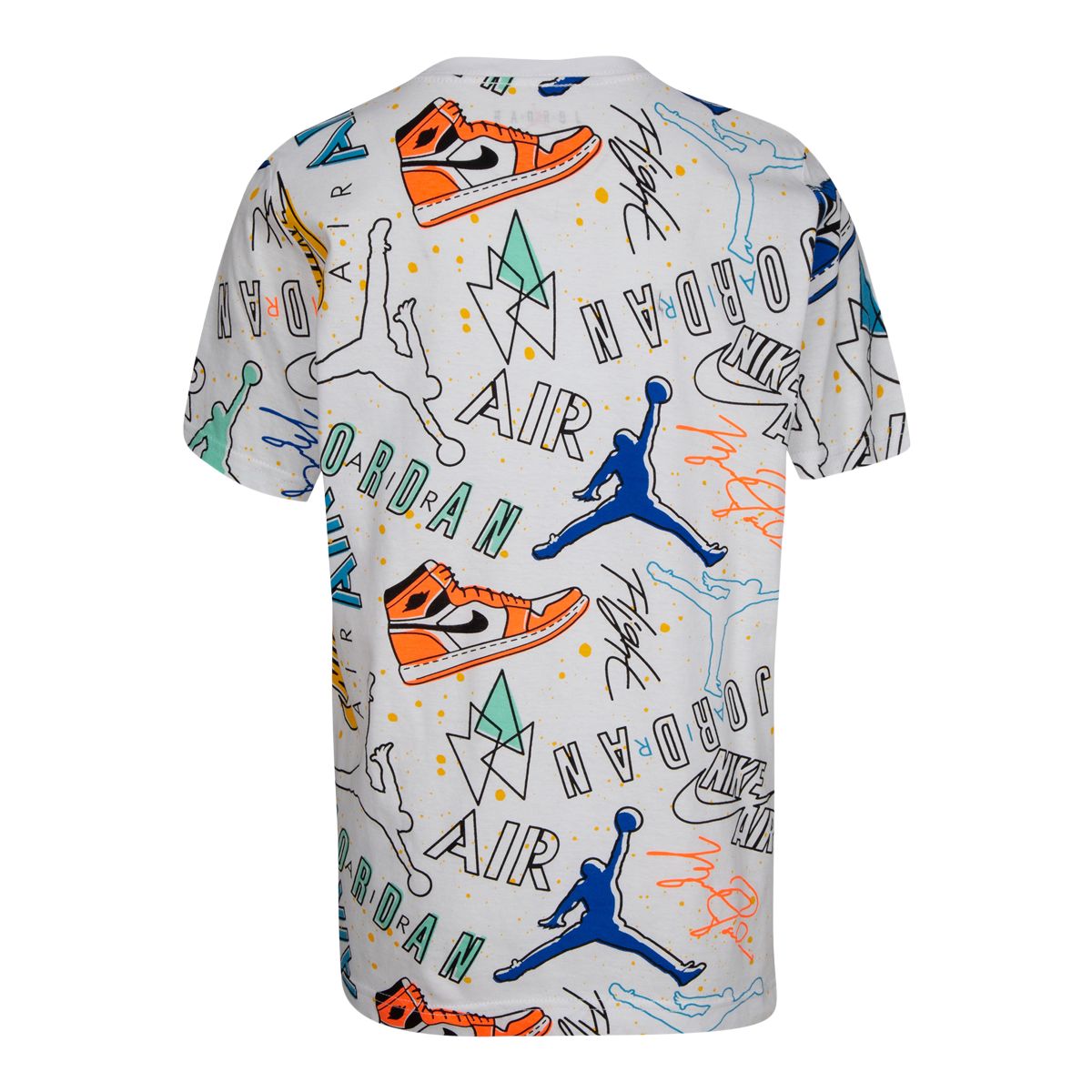 Jordan Boys' Jumpman Playground All Over Print T Shirt, Kids', Crewneck, Cotton, Graphic