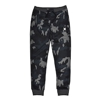 Hurley Boys' H20-Dri Solar Sweatpants, Kids', Jogger, Fleece, Cuffed, Tapered, Athletic Front_Flat