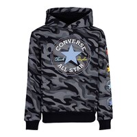 Converse Boys' Camo Chuck Hoodie, Kids', Pullover, French Terry, Kangaroo Pocket Front_Flat