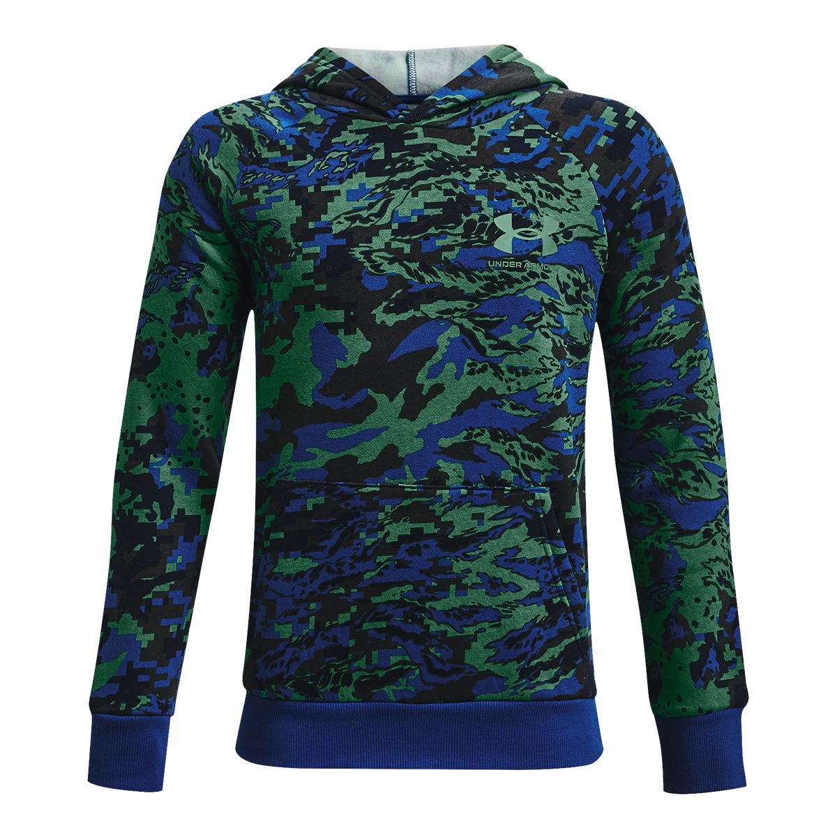 Under Armour Boys Rival ABC Camo Hoodie Kids Pullover Fleece