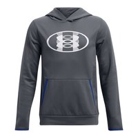 Under Armour Boys' Armour Echo Hoodie, Kids', Pullover, Fleece, Kangaroo Pocket Front_Flat