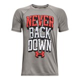 Under Armour Boys' Tech Never Back Down T Shirt, Kids, Crewneck Front_Flat