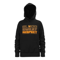 Under Armour Boys' Project Rock Rival Hoodie, Kids', Pullover, Fleece, Kangaroo Pocket Front_Flat