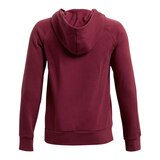 Under Armour Boys' Project Rock Rival Hoodie, Kids', Pullover, Fleece, Kangaroo Pocket Back_Flat