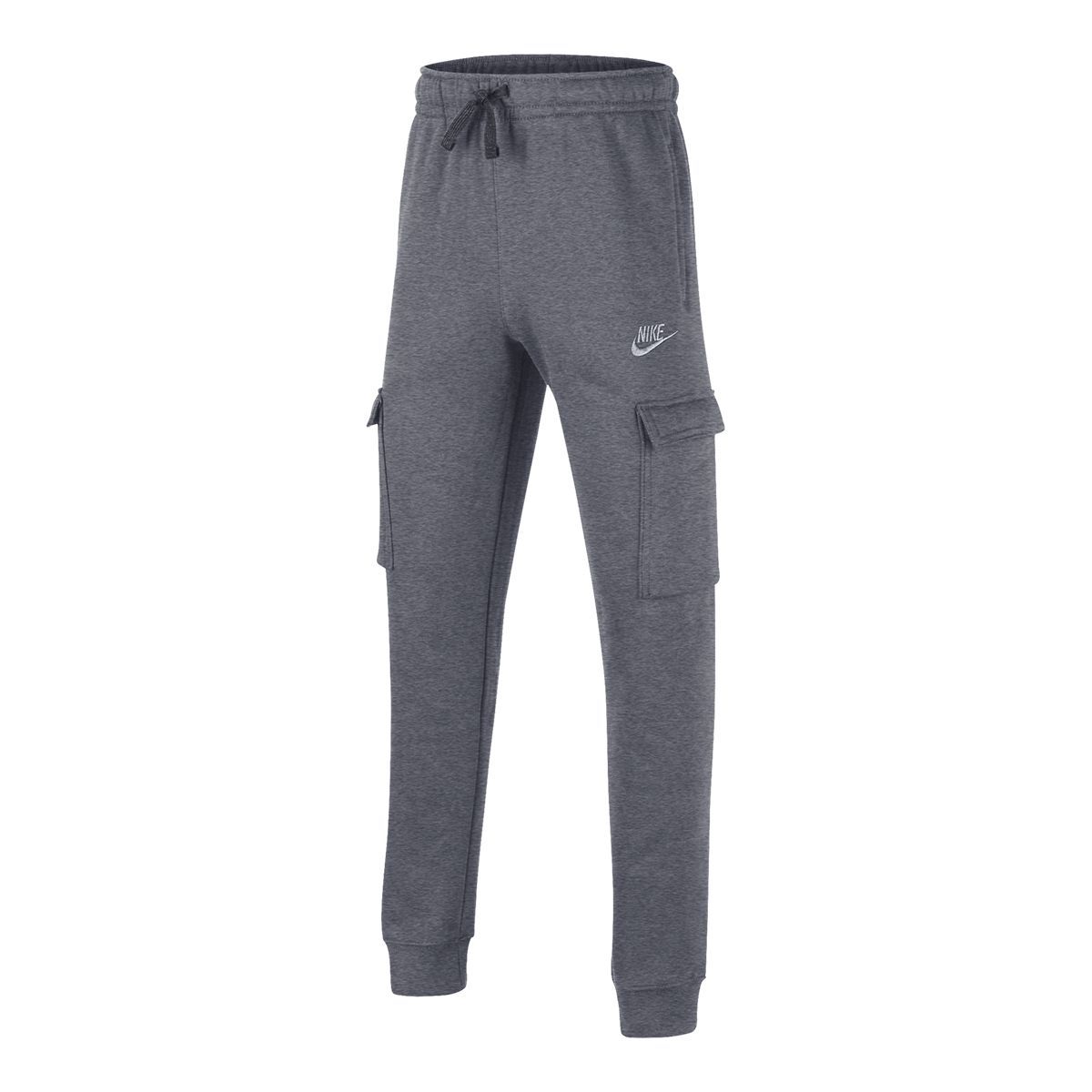 Nike Boys' Club Cargo Sweatpants, Kids', Fleece, Cuffed, Athletic