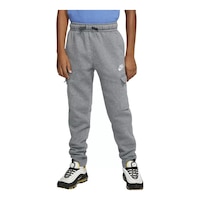 Nike Boys' Club Cargo Sweatpants, Kids', Fleece, Cuffed, Athletic Front_Flat
