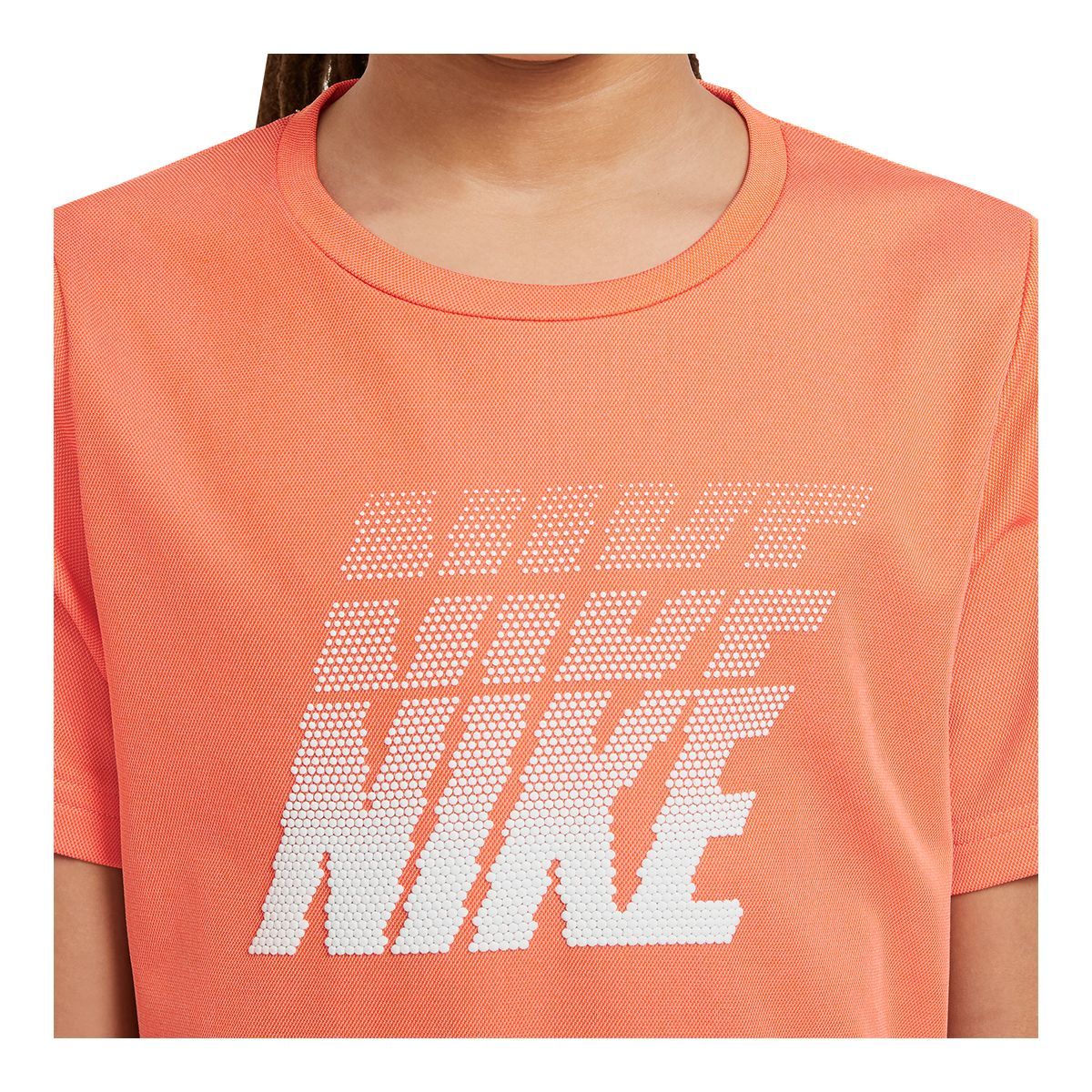 Nike Boys' Breathe Graphic T Shirt, Kids, Crewneck, Cotton