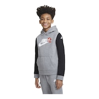 Nike Sportswear Boys' Club Graphic Pack Hoodie, Kids', Pullover, Lightweight Front_Angled_Left
