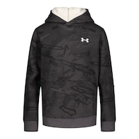 Under Armour Boys' Outdoor 1/2 Tone Reaper Hoodie, Kids', Pullover, Kangaroo Pocket Front_Flat