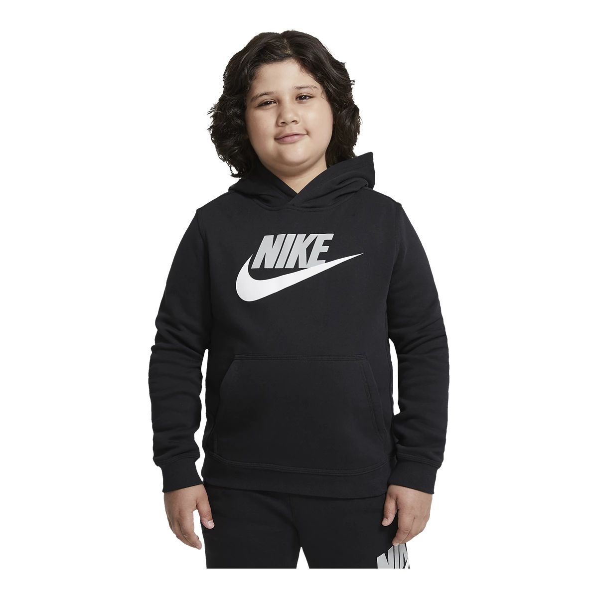 Nike Sportswear Boys' Extended Size Club HBR Pullover Hoodie