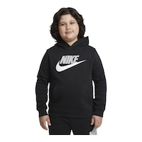 Nike Sportswear Boys' Extended Size Club HBR Pullover Hoodie Front_Flat