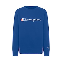 Champion Boys' Fleece Sweatshirt, Kids, Crewneck, Cotton, Quick Dry Front_Flat