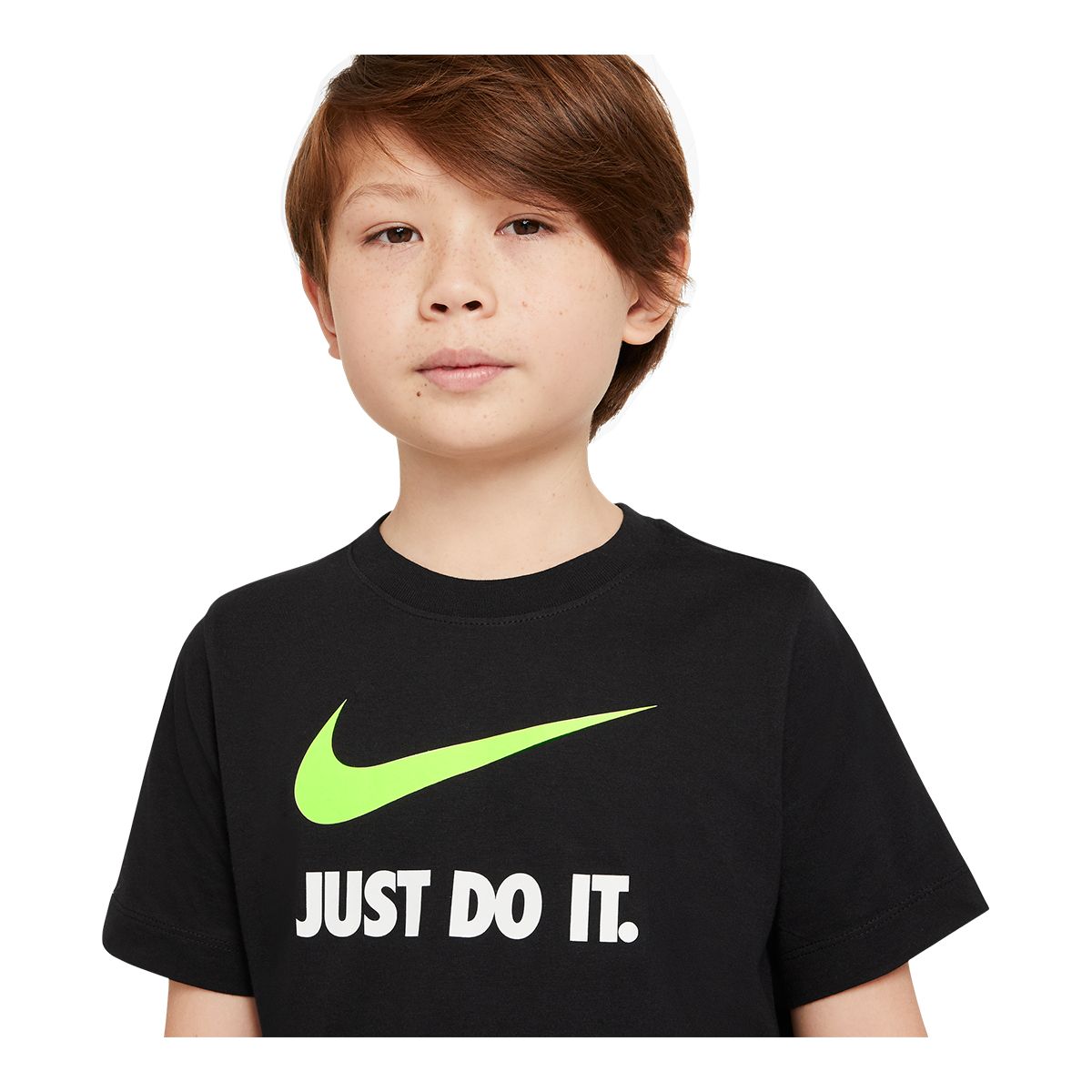 Nike Sportswear Boys' Just Do It T Shirt, Kids', Crewneck, Cotton, Graphic
