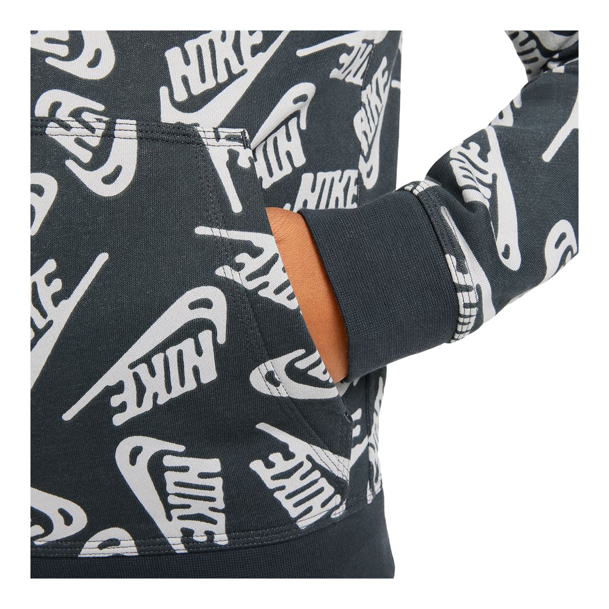 Nike Sportswear Boys' Futura All Over Print Hoodie, Kids', Pullover, Lightweight
