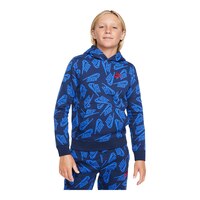 Nike Sportswear Boys' Futura All Over Print Hoodie, Kids', Pullover, Lightweight Front_Flat