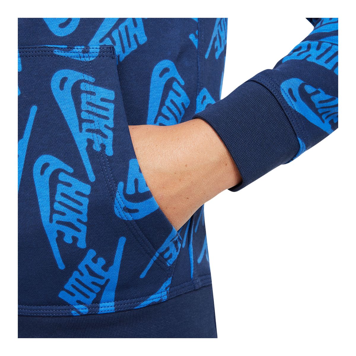 Nike all over hot sale print futura crew sweatshirt