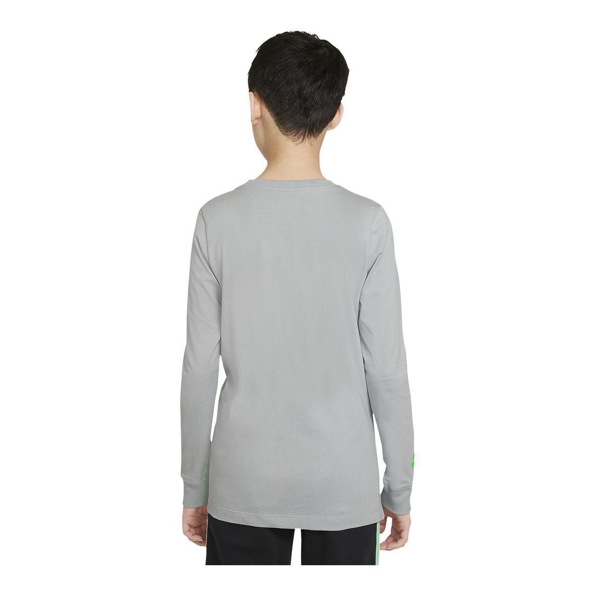 Nike Sportswear Boys' Amplify Long Sleeve Shirt, Kids', Crewneck, Cotton, Graphic