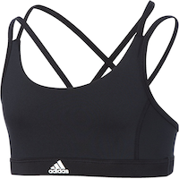 adidas Girls' All Me Sports Bra Front_Angled_Left
