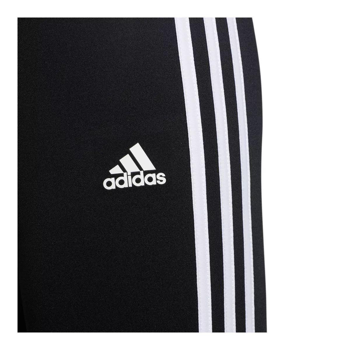 adidas Girls' Long 3-Stripes Leggings, Kids', Athletic, Training