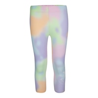 Converse Girls' Blur All Over Print Carpi Leggings, Kids', Capri, Cotton, Athletic Front_Flat