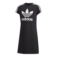 adidas Originals Girls' Skater Short Sleeve Dress Front_Angled_Left